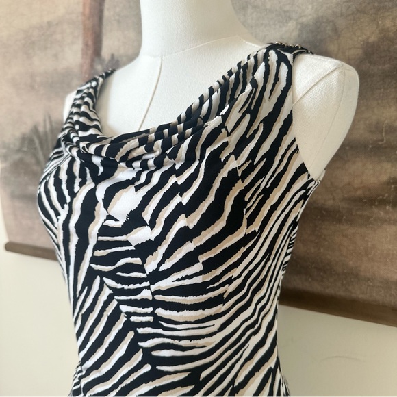 White House Black Market Zebra Pattern Tank Top - Picture 3 of 6